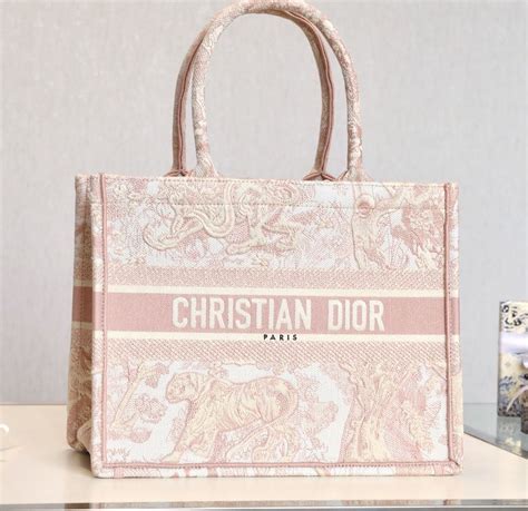 dior pattern pink|pink dior tote bag.